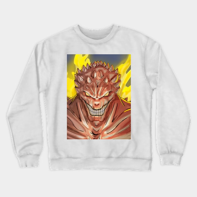 Fire demon Crewneck Sweatshirt by Katsil